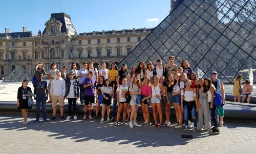 Año escolar Francia - Año Escolar en Francia - el grupo de estudiantes de intercambio en Francia